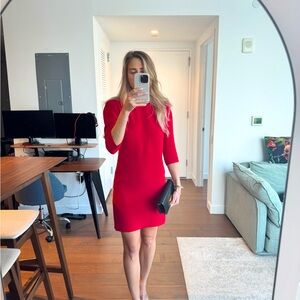 CLAUDIE PIERLOT - perfect little red dress with open back - size 2/36